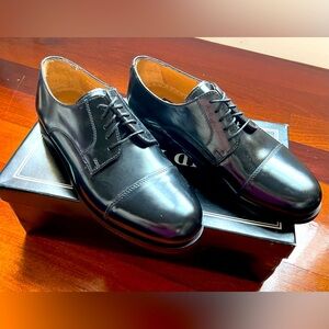 NWT NIB David Taylor Leather Dress Oxfords Lace up Shoes size 7.5 D